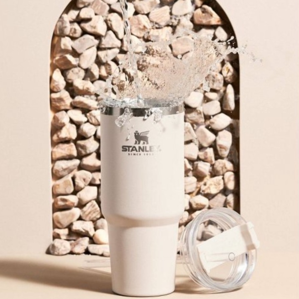 Stanley 30 oz Stainless Steel Adventure Quencher Tumbler in Alpine Beige